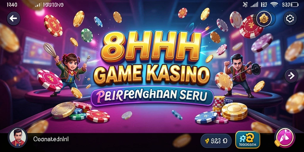 Tampilan aksi seru permainan Kasino di 8HHH.