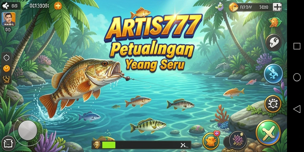 Tampilan gameplay memancing yang menarik dari ARTIS777.