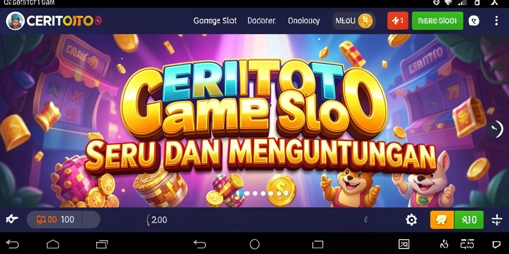 Screenshot gameplay CERITOTO yang menarik dan penuh warna.