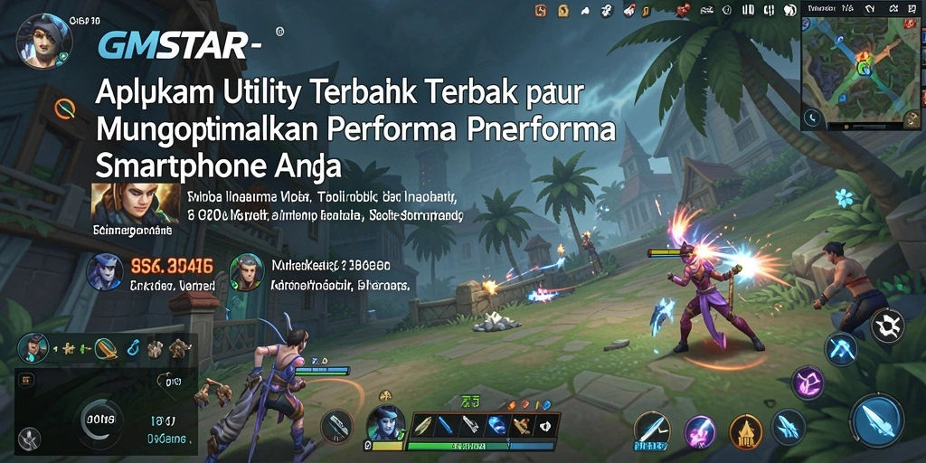 Tangkapan layar GMSTAR menampilkan alat pengoptimalan kinerja smartphone yang efisien.