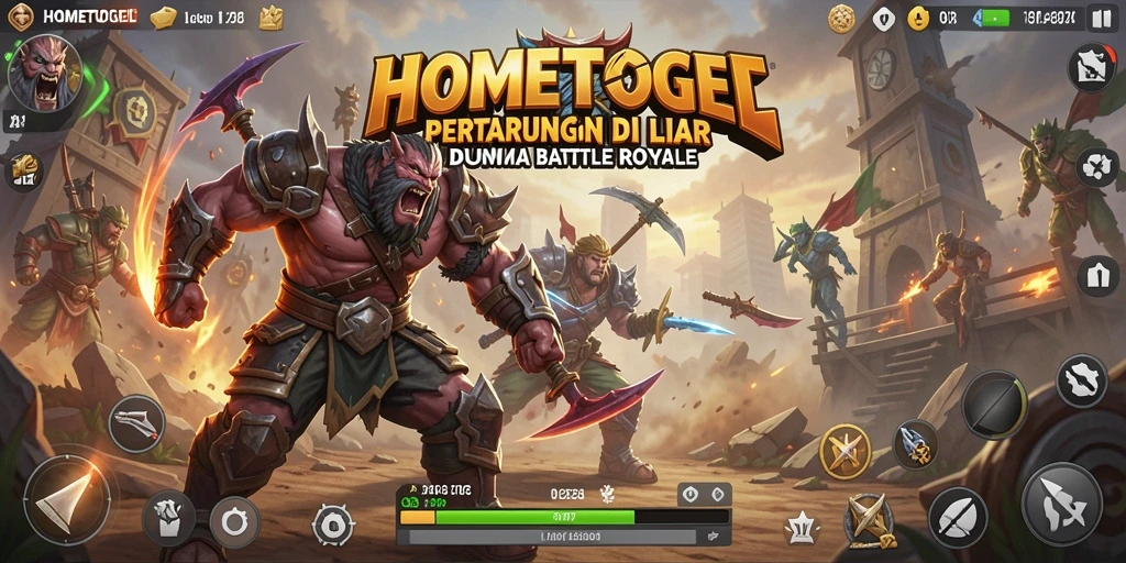 Menampilkan aksi seru saat pemain bertarung di HOMETOGEL.