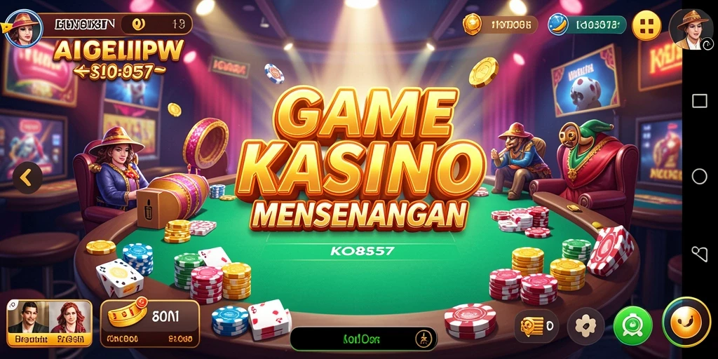 Tampilan gameplay <strong>KO857</strong> yang memukau dalam suasana kasino virtual.