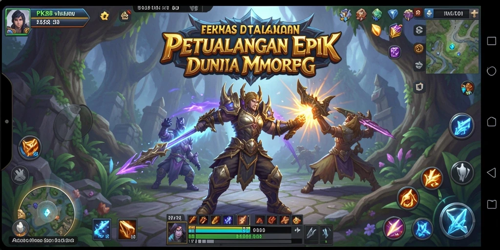 Pengalaman gameplay menakjubkan dalam dunia MMORPG yang interaktif.