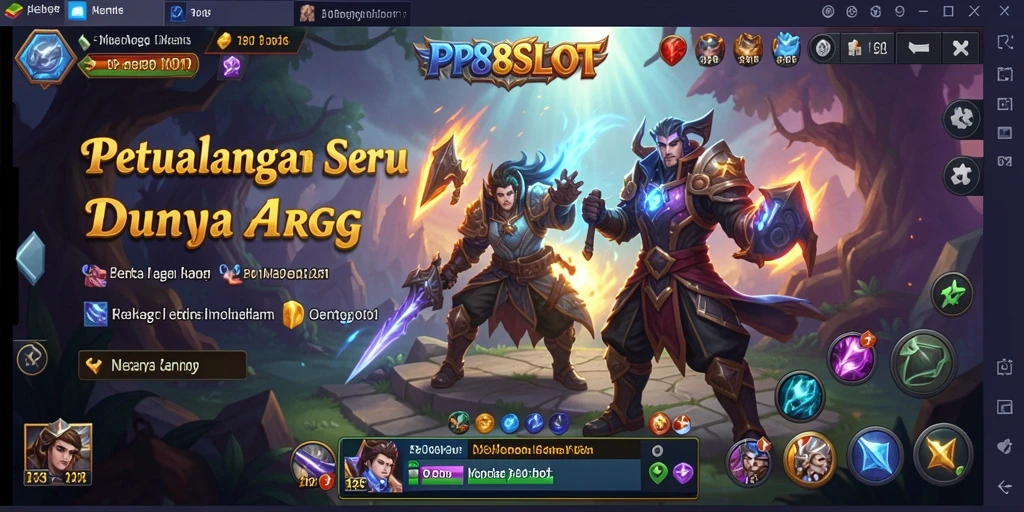 Tampilan gameplay PP88SLOT yang seru dan menantang.